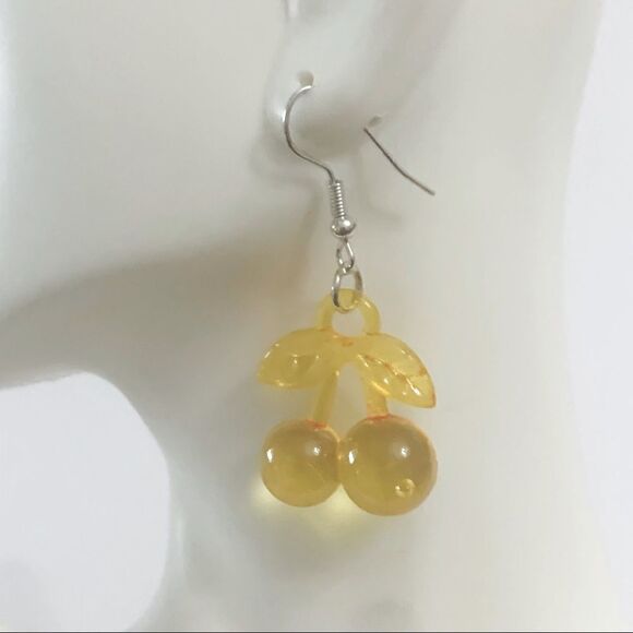 Cherry Statement Earrings  - Picture 1 of 2